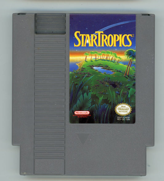 1990 Nintendo StarTropics NES Video Game Cartridge