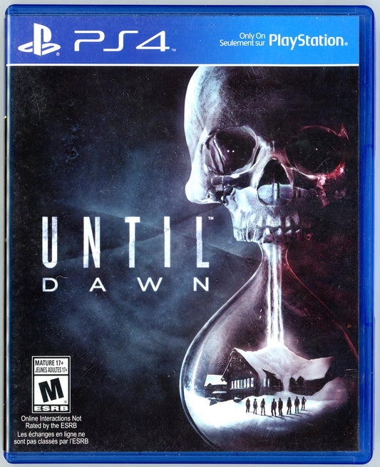 2015 Supermassive Until Dawn Playstation 4 Video Game Disc In Box
