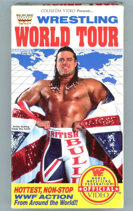 1992 WWF Official Wrestling World Tour Vintage VHS Tape Coliseum Video