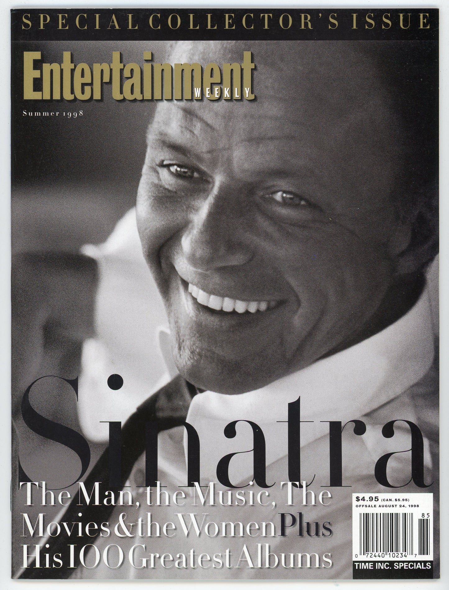 Entertainment Weekly Vintage Magazine (Summer 1998) Frank Sinatra Special Collector's Issue