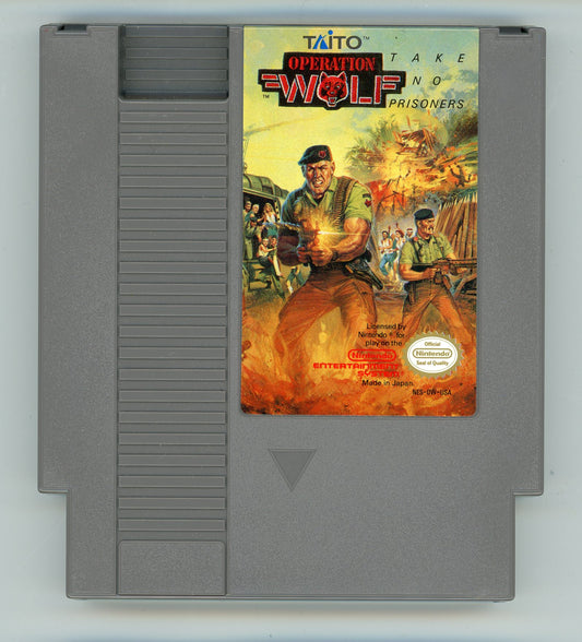 1987 Taito Operation Wolf NES Video Game Cartridge