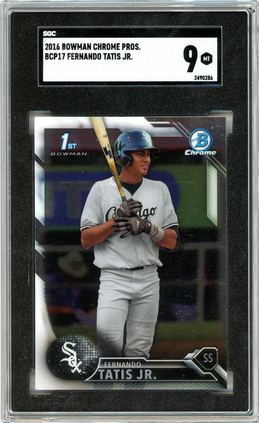 2016 Bowman Chrome Prospects Gernando Tatis Jr. Graded Card SGC 9