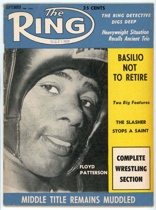 The Ring Vintage Boxing Magazine (September 1960) Floyd Patterson