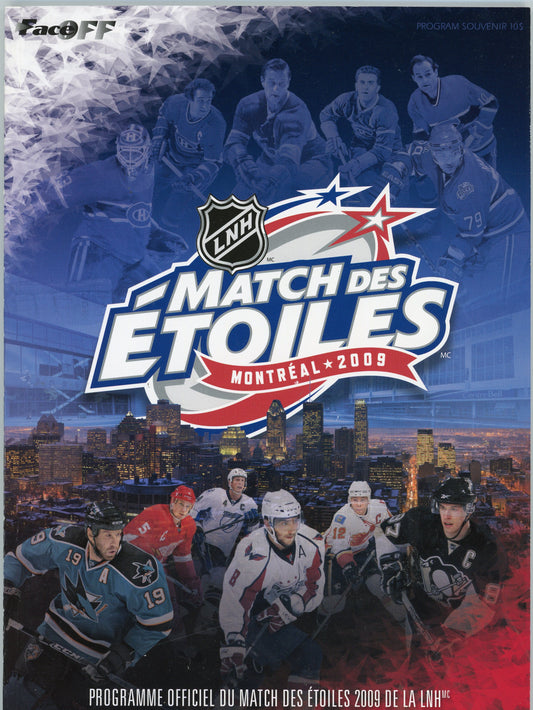 NHL Match des Etoiles Montreal 2009 Official Game Program (ENG/FR)