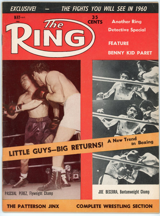 The Ring Vintage Boxing Magazine (May 1960) Pascual Perez, Joe Becerra