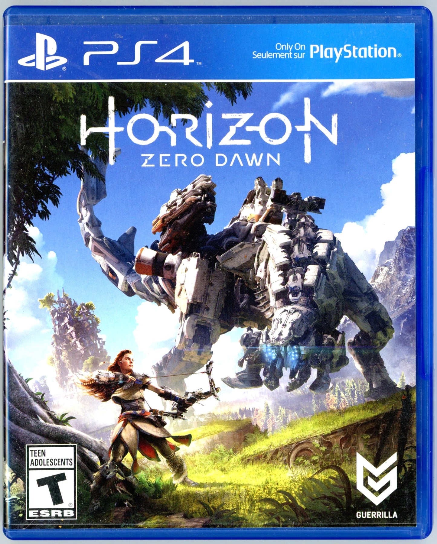 2017 Guerrilla Horizon Zero Dawn Playstation 4 Video Game Disc In Box