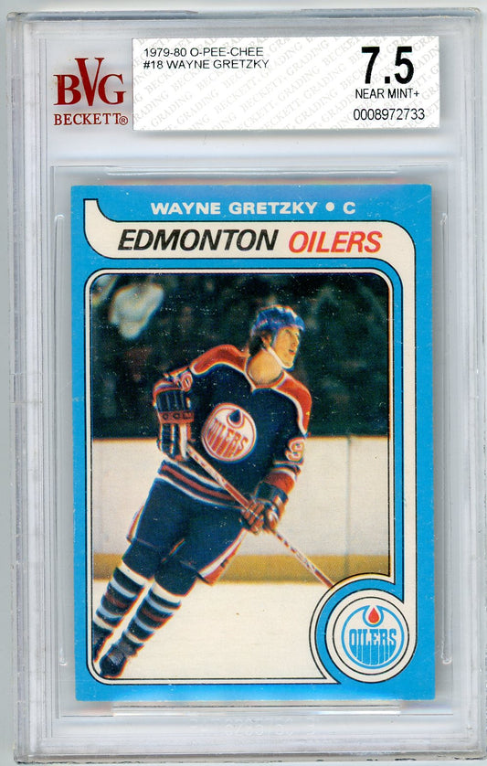 1979/80 O-Pee-Chee Wayne Gretzky Graded Card #18 BVG 7.5 Looks Pack Fresh!