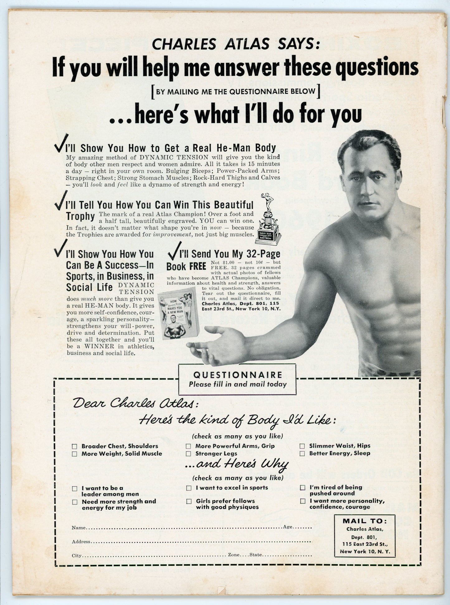 The Ring Vintage Boxing Magazine (January 1960) Floyd Patterson