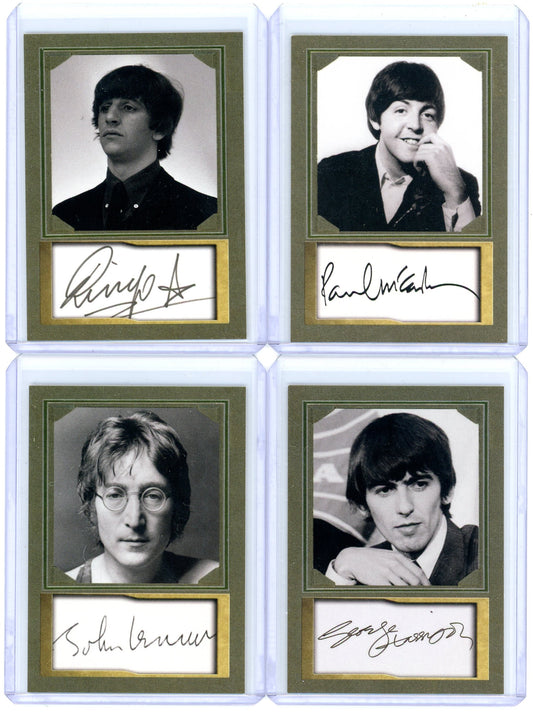 Portrait & Landscape D. Gordon The Beatles Facsimile Autograph Collectible Cards (Set of 4)