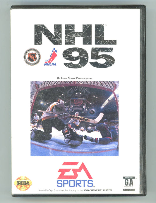 1994 EA Sports NHL 95 Sega Genesis Video Game Cartridge in Box