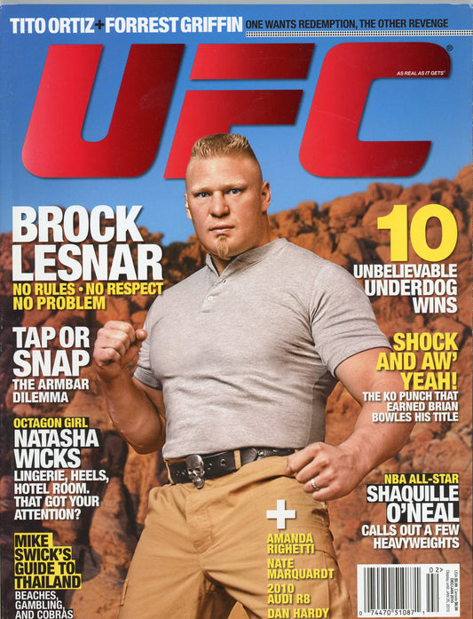 UFC Ultimate Fighting Championship Magazine (Dec/Jan, 2010) Brock Lesnar