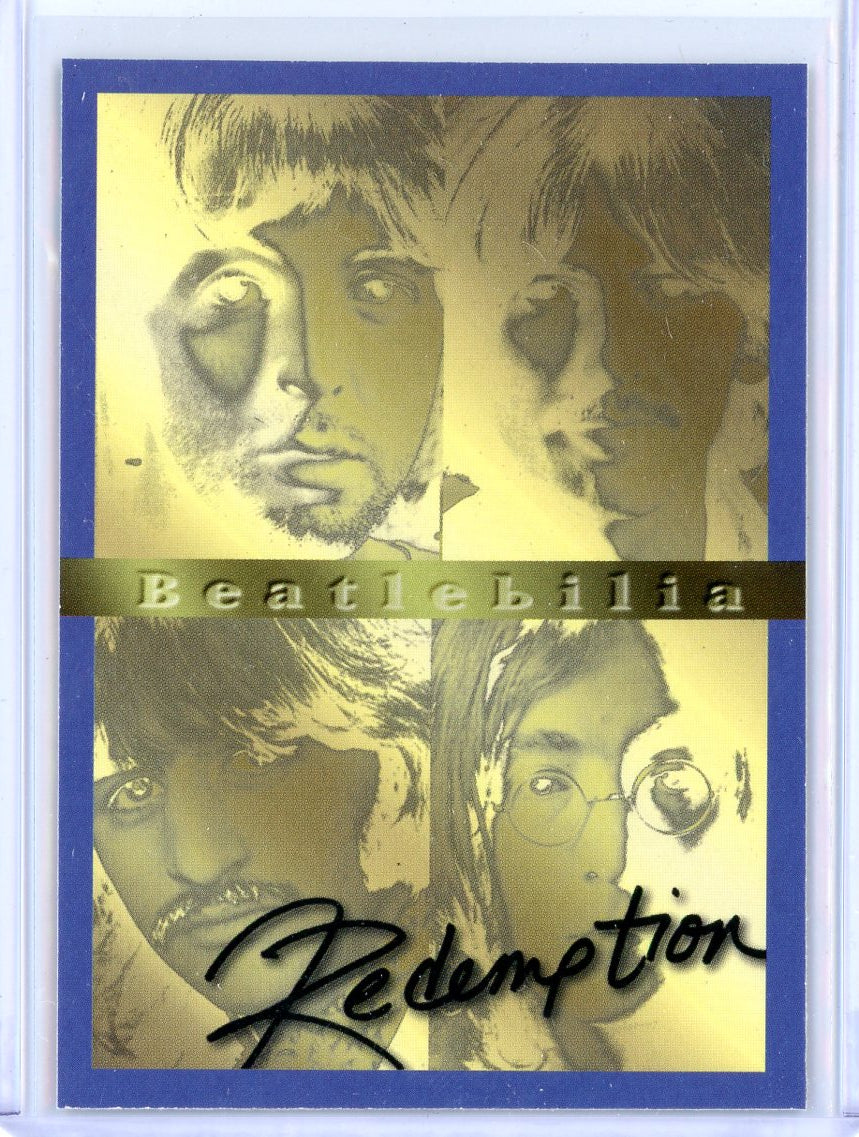 1996 Sports Time The Beatles Beatlebilia Redemption Card