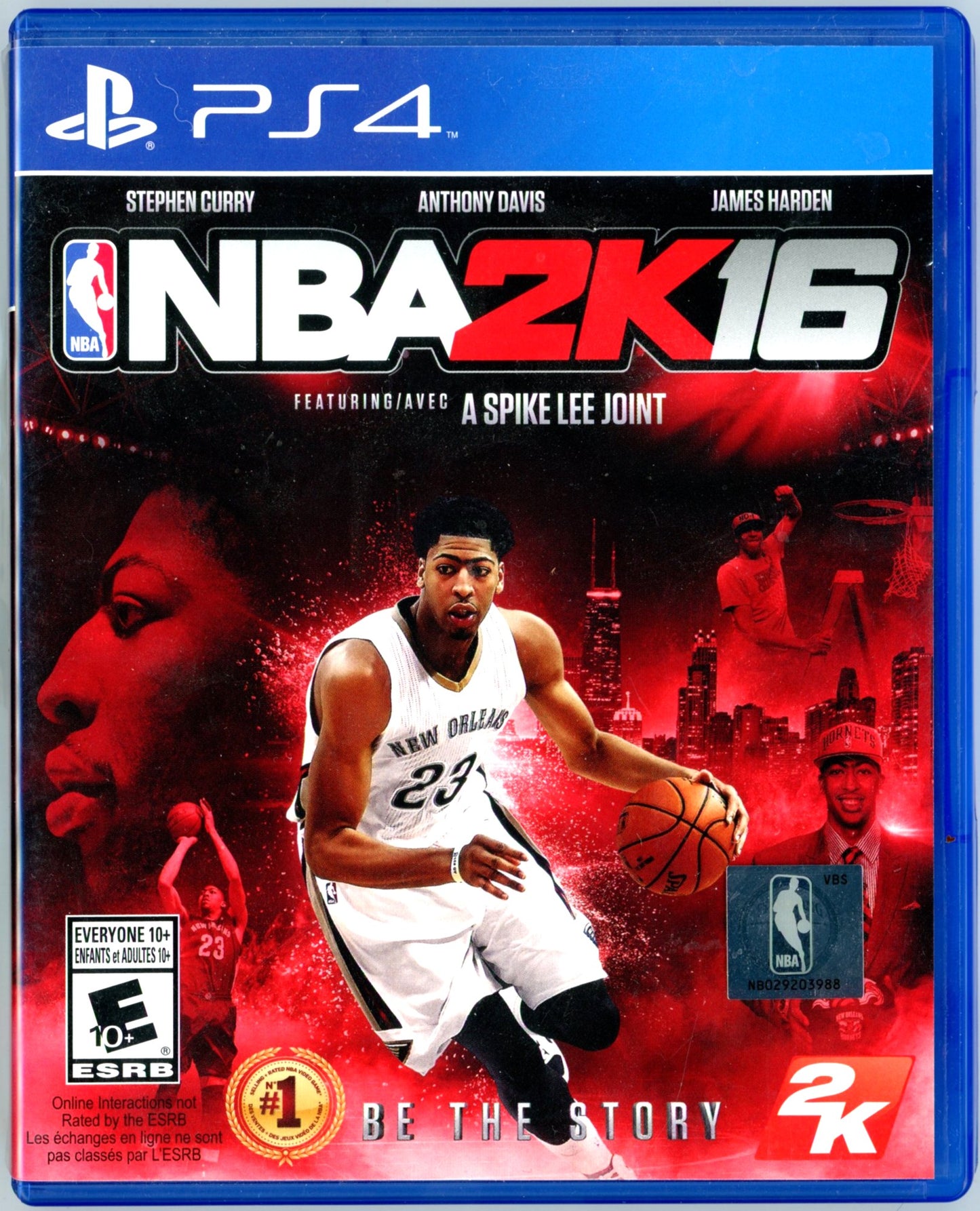 2015 2K Sports NBA 2K16 Playstation 4 Video Game Disc In Box