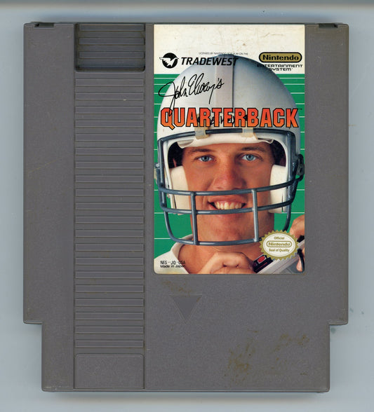 1987 John Elway's Quarterback NES Video Game Cartridge