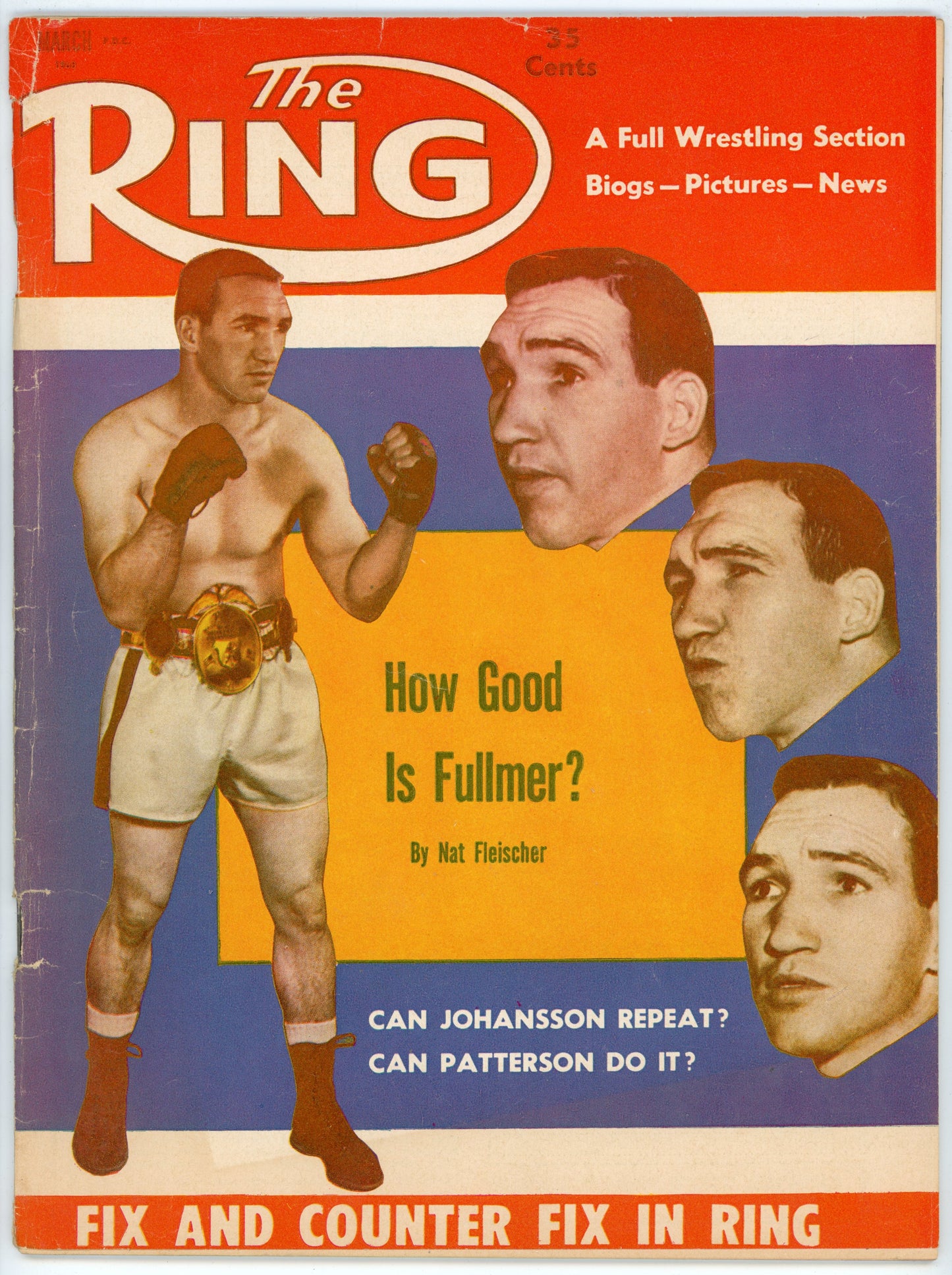 The Ring Vintage Boxing Magazine (March 1960) Gene Fullmer