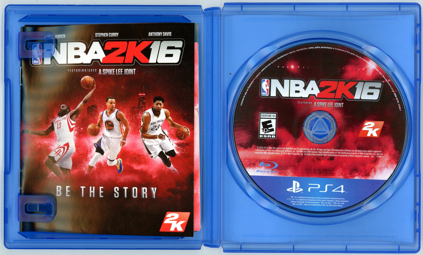 2015 2K Sports NBA 2K16 Playstation 4 Video Game Disc In Box