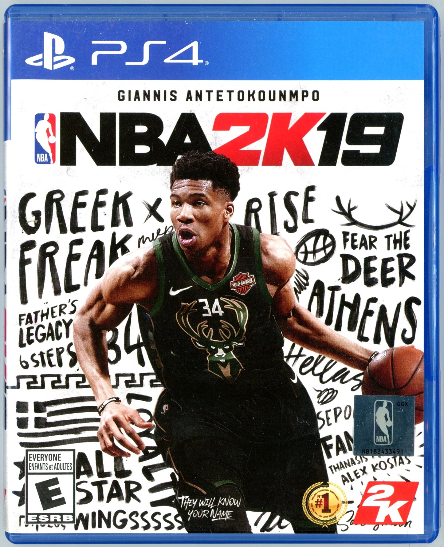 2018 2K Sports NBA 2K19 Playstation 4 Video Game Disc In Box