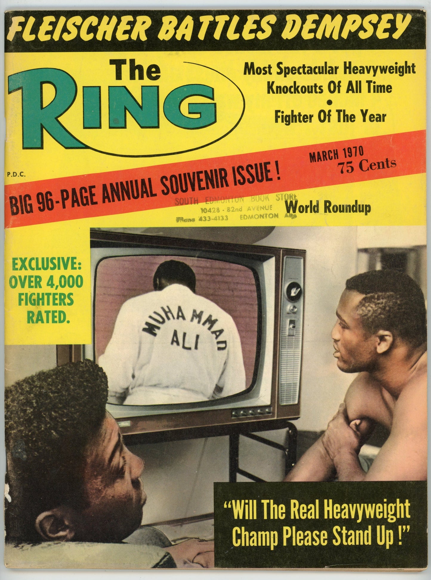 The Ring Vintage Boxing Magazine (March 1970) Muhammad Ali Annual Souvenir Issue