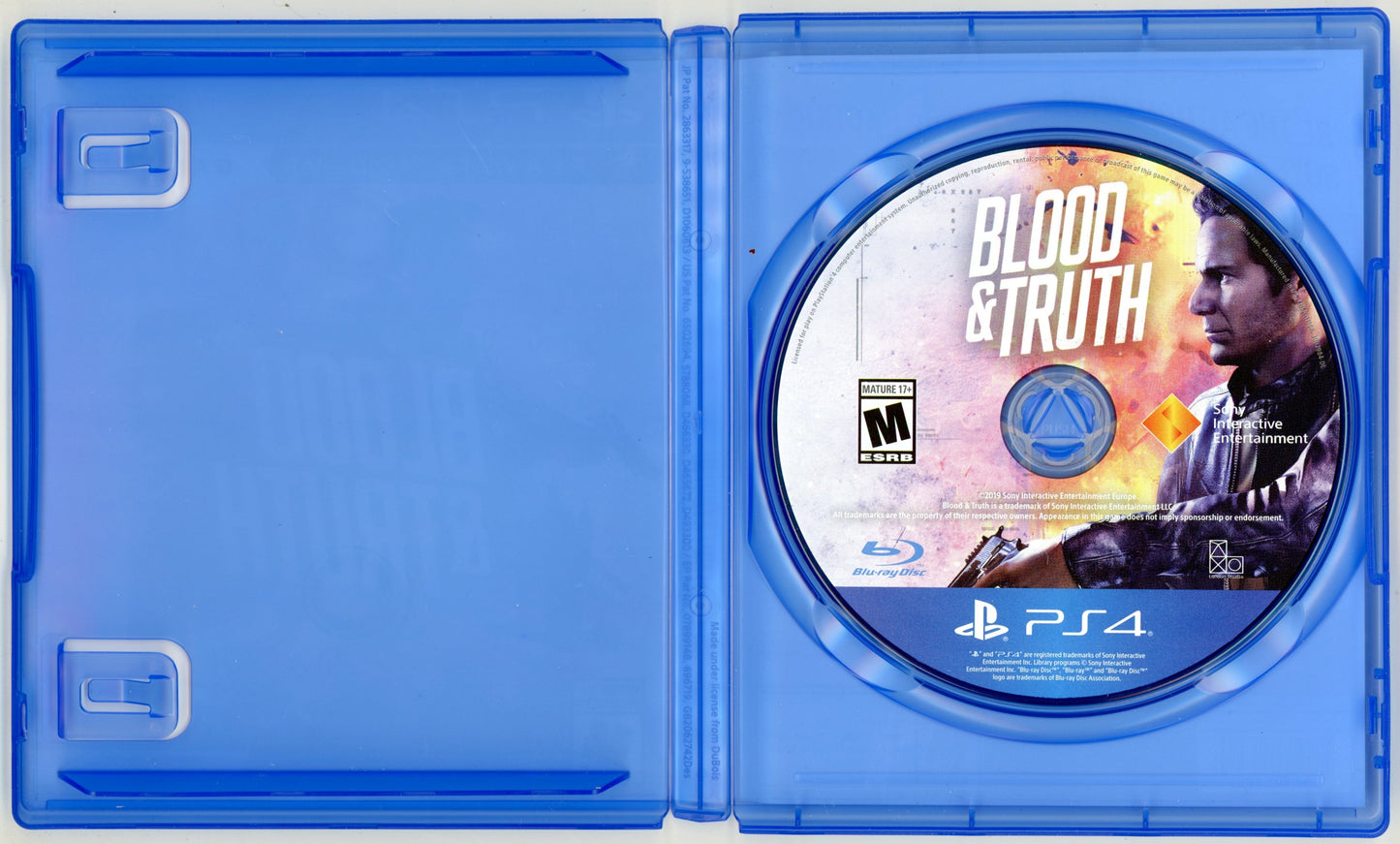 2019 SIE London Studio Blood & Truth Playstation 4 VR Video Game Disc In Box