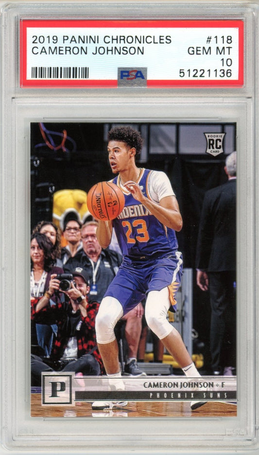 2019 Panini Chronicles Cameron Johnson #118 Graded Rookie Card PSA 10