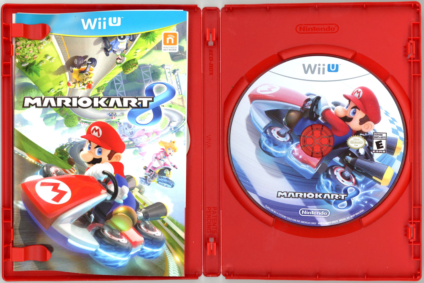 2014 Nintendo Mario Kart 8 Wii U Video Game Disc In Box