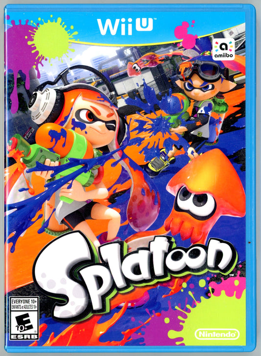 2015 Nintendo Splatoon Wii U Video Game Disc In Box