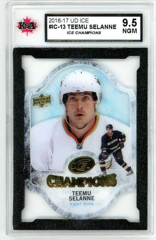 2016/17 Upper Deck Ice Teemu Selanne Graded Card #IC-13 KSA 9.5