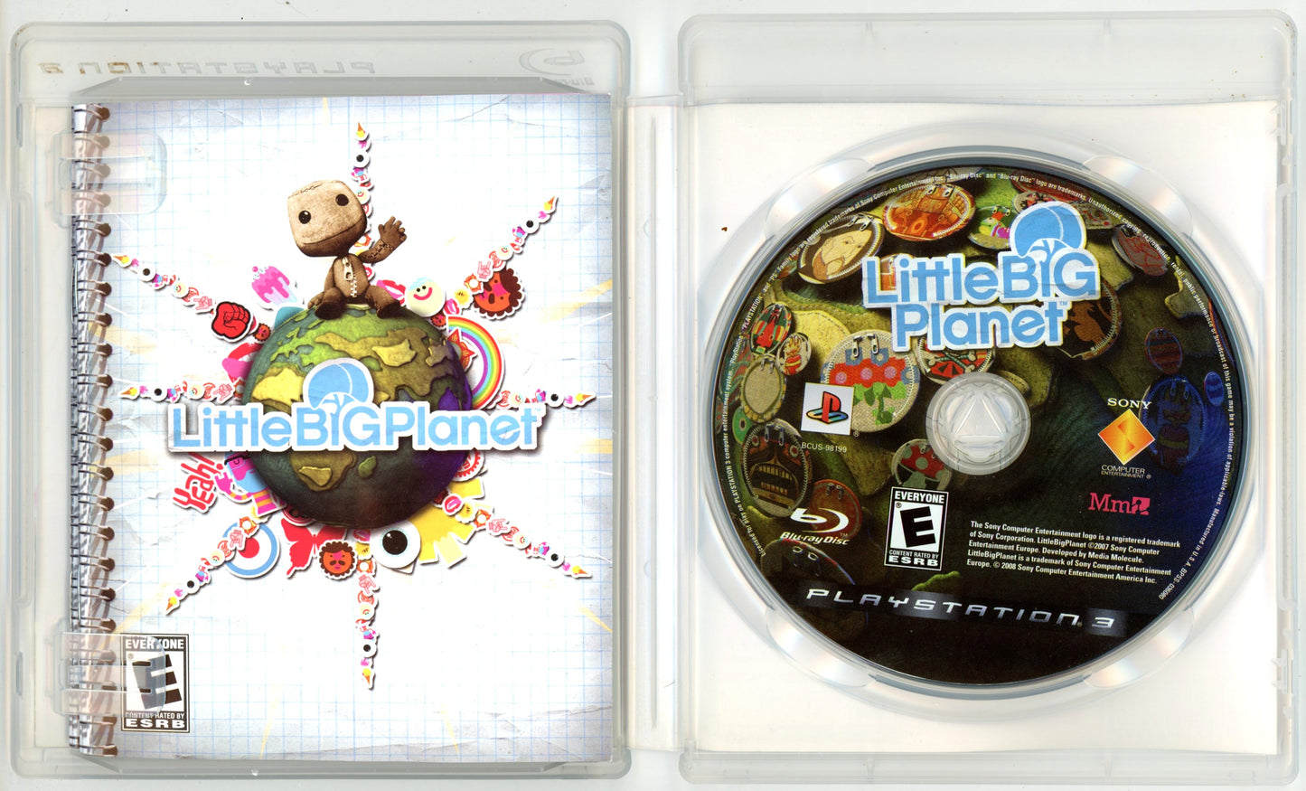 2007 Media Molecule LittleBigPlanet Playstation 3 Video Game Disc In Box