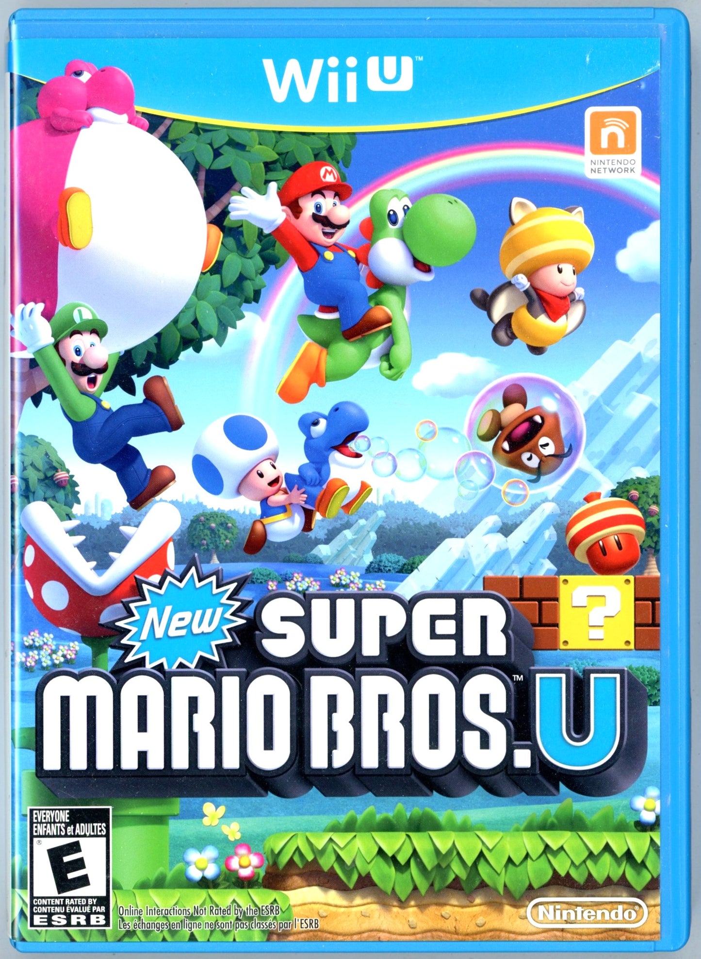 2012 Nintendo New Super Mario Bros. U Wii U Video Game Disc In Box