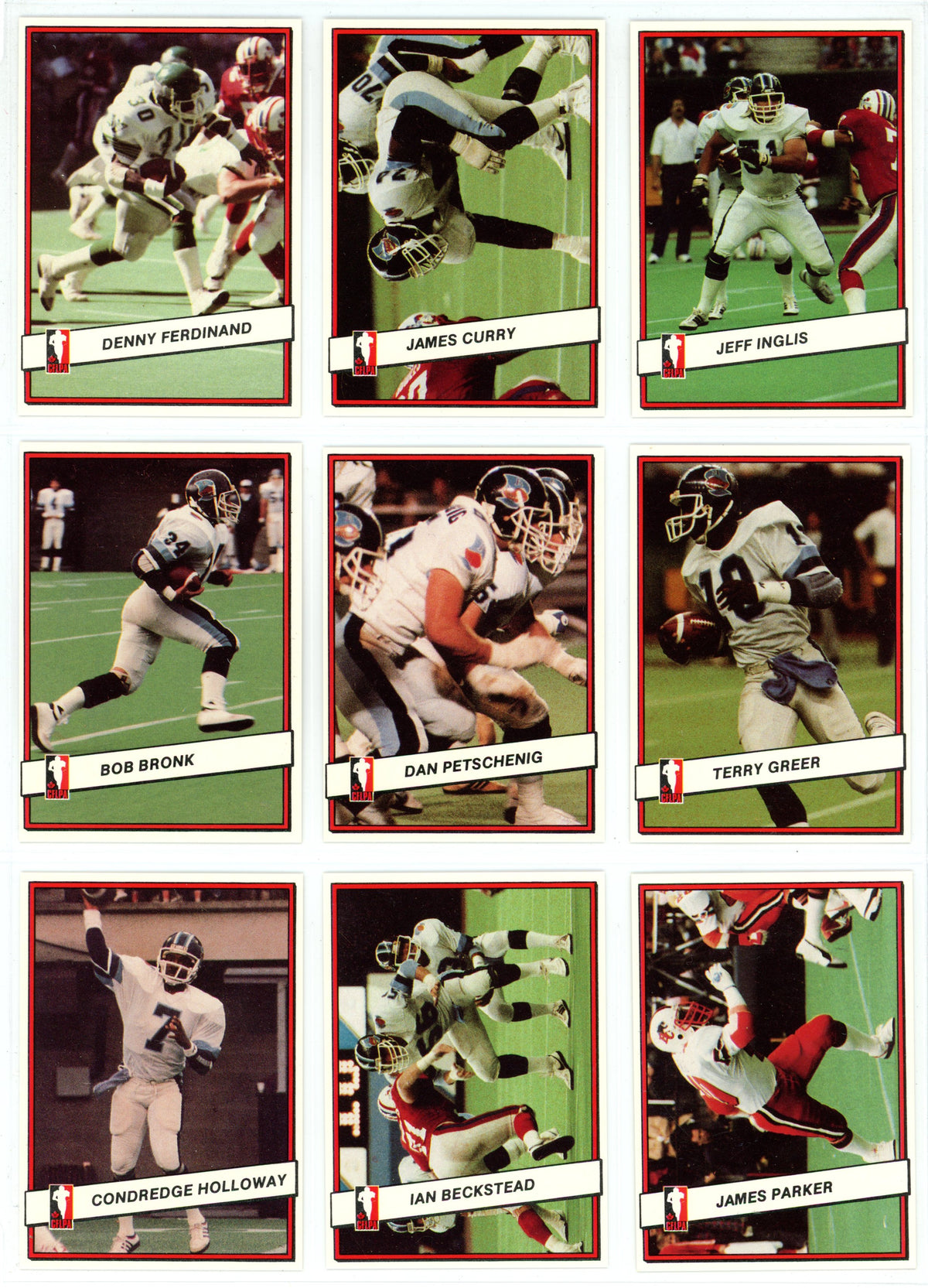 1985 JOGO CFL Football Complete Set (110 Cards) EX+/NM Condition