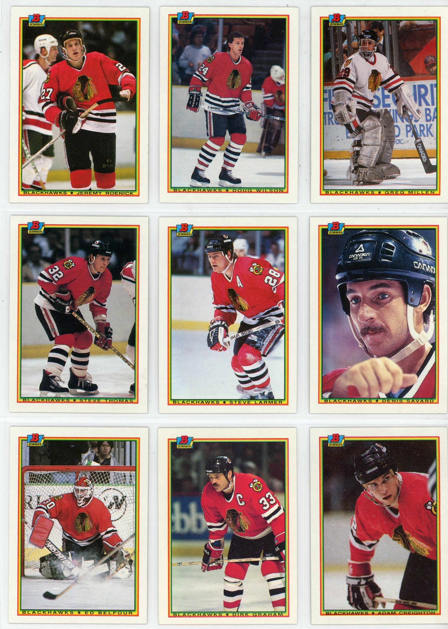1990/91 Bowman NHL Hockey Complete Set (264 Cards)