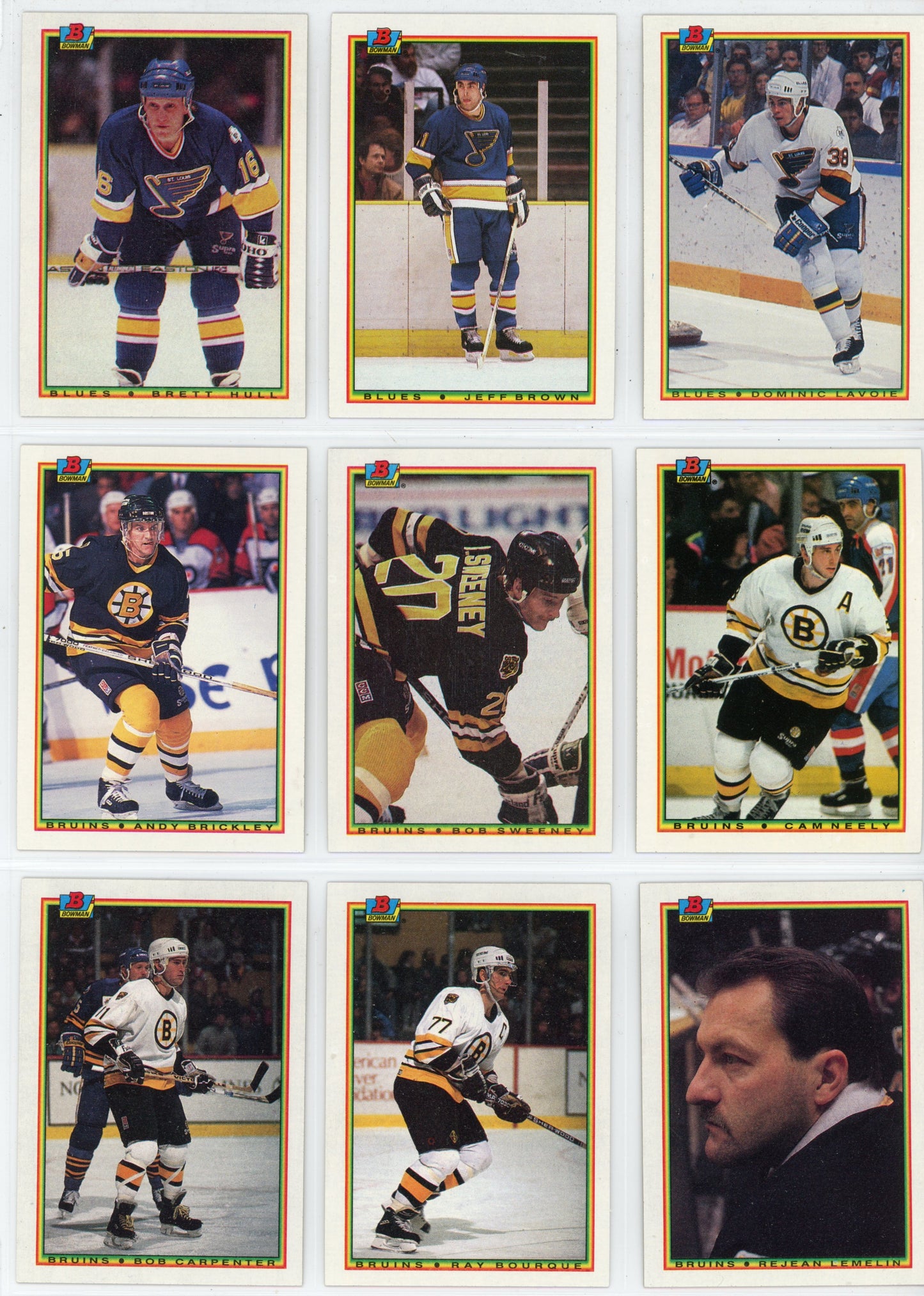 1990/91 Bowman NHL Hockey Complete Set (264 Cards)
