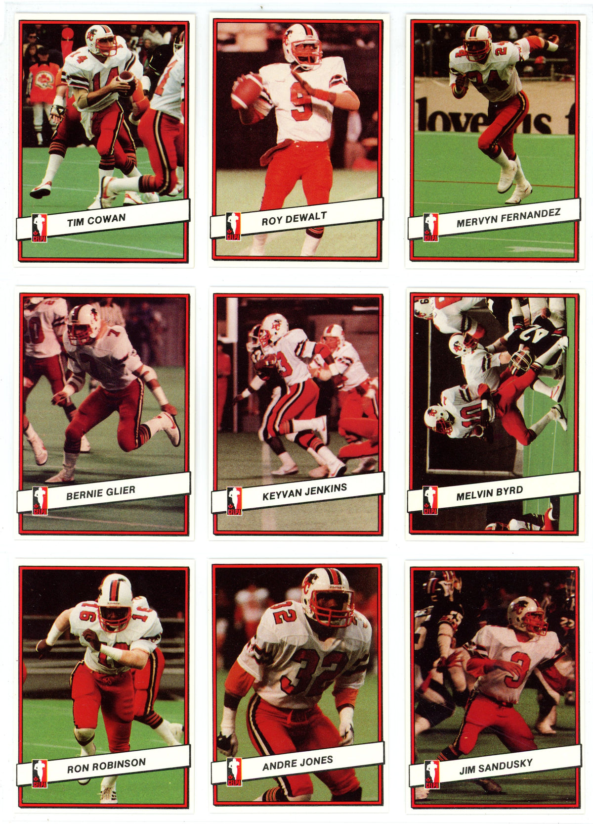 1985 JOGO CFL Football Complete Set (110 Cards) EX+/NM Condition