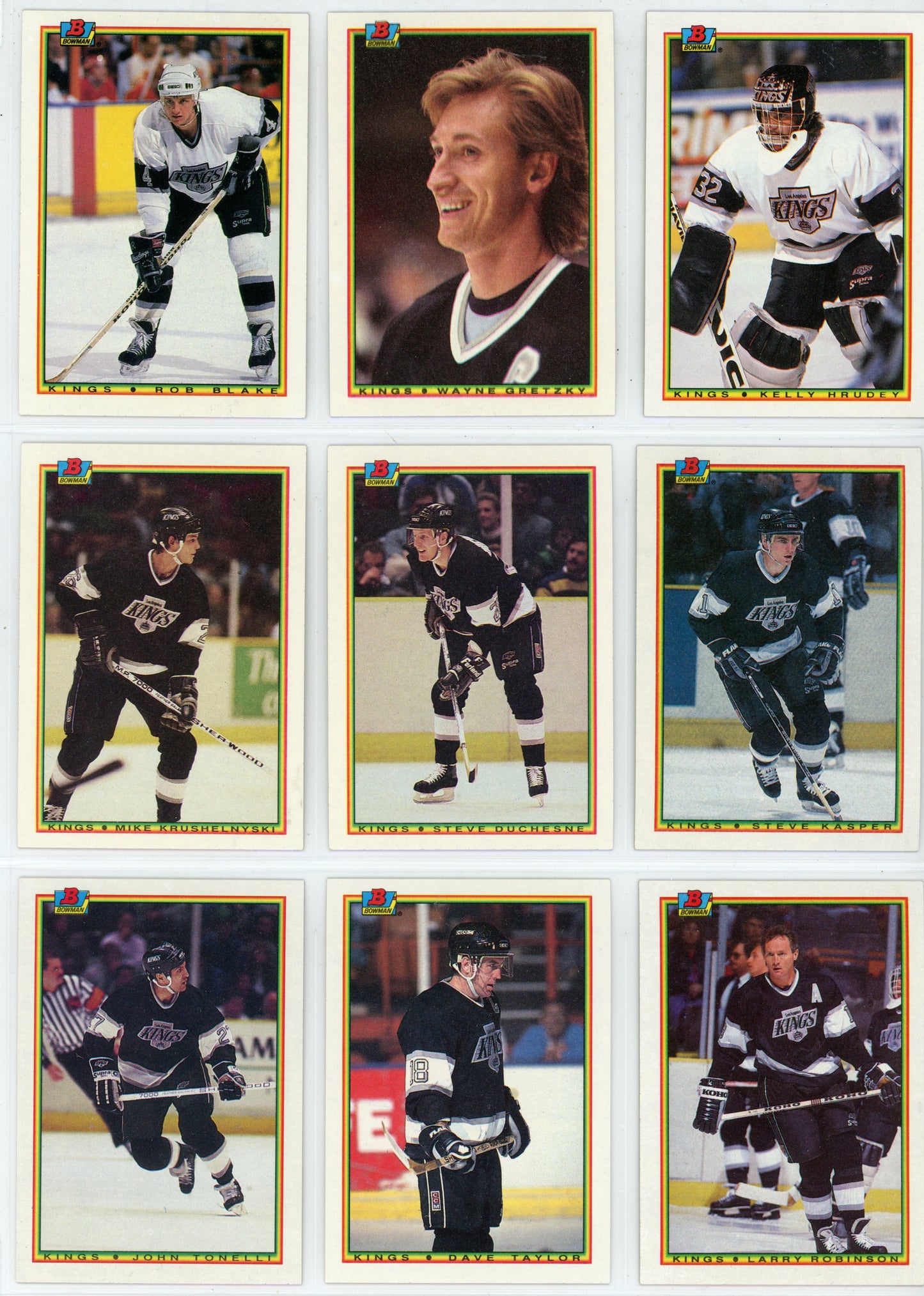 1990/91 Bowman NHL Hockey Complete Set (264 Cards) + Hat Tricks Set