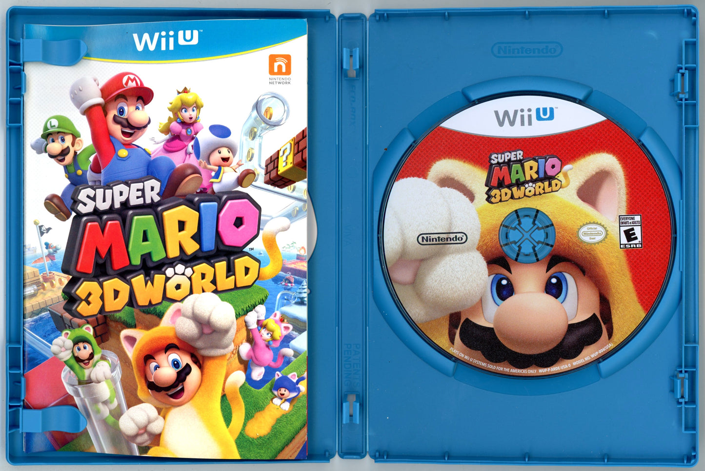2013 Nintendo Super Mario 3D World Wii U Video Game Disc In Box