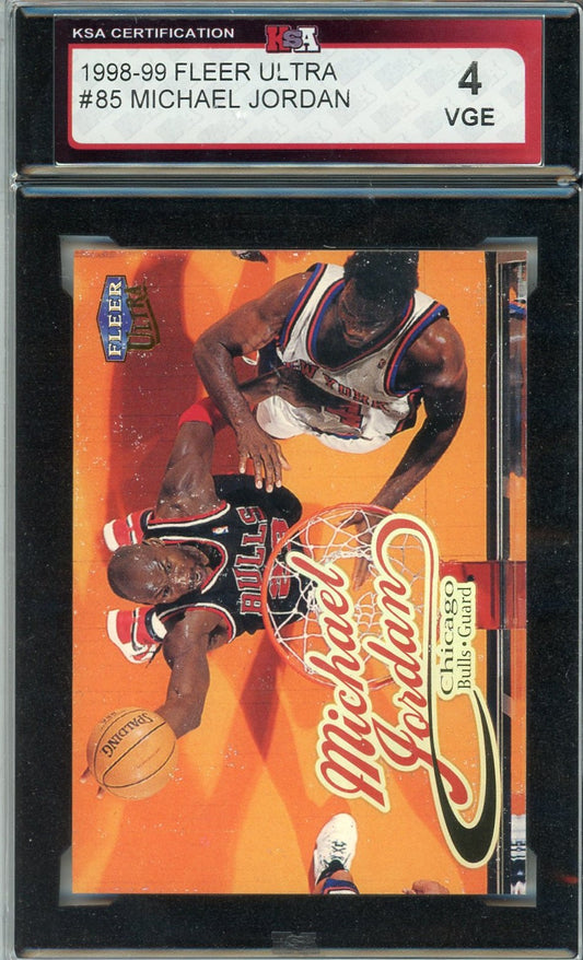 1998/99 Fleer Ultra Michael Jordan #85 Graded Card KSA 4
