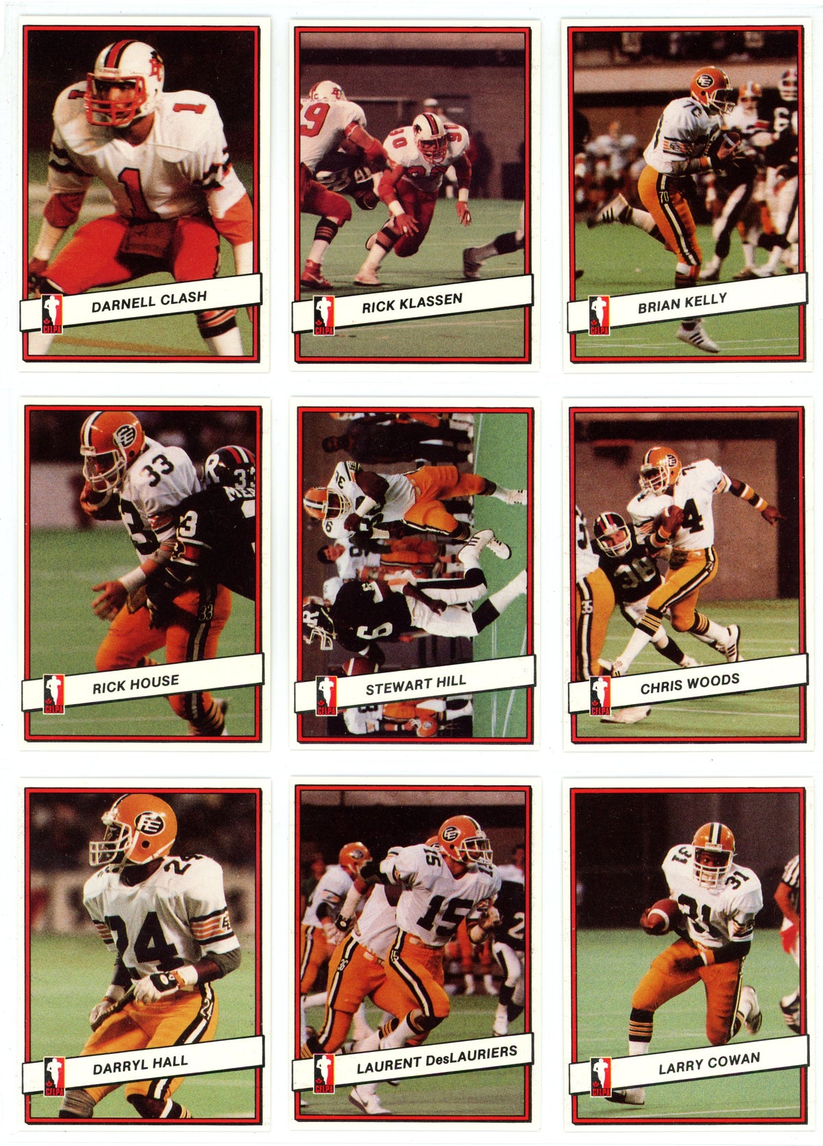1985 JOGO CFL Football Complete Set (110 Cards) EX+/NM Condition