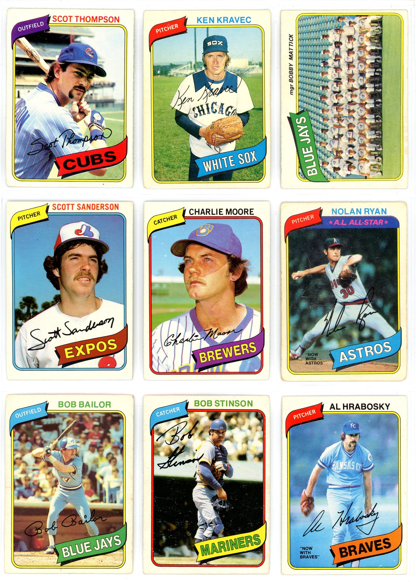 1980 OPC O-Pee-Chee MLB Baseball Card Complete Set (374 Cards)