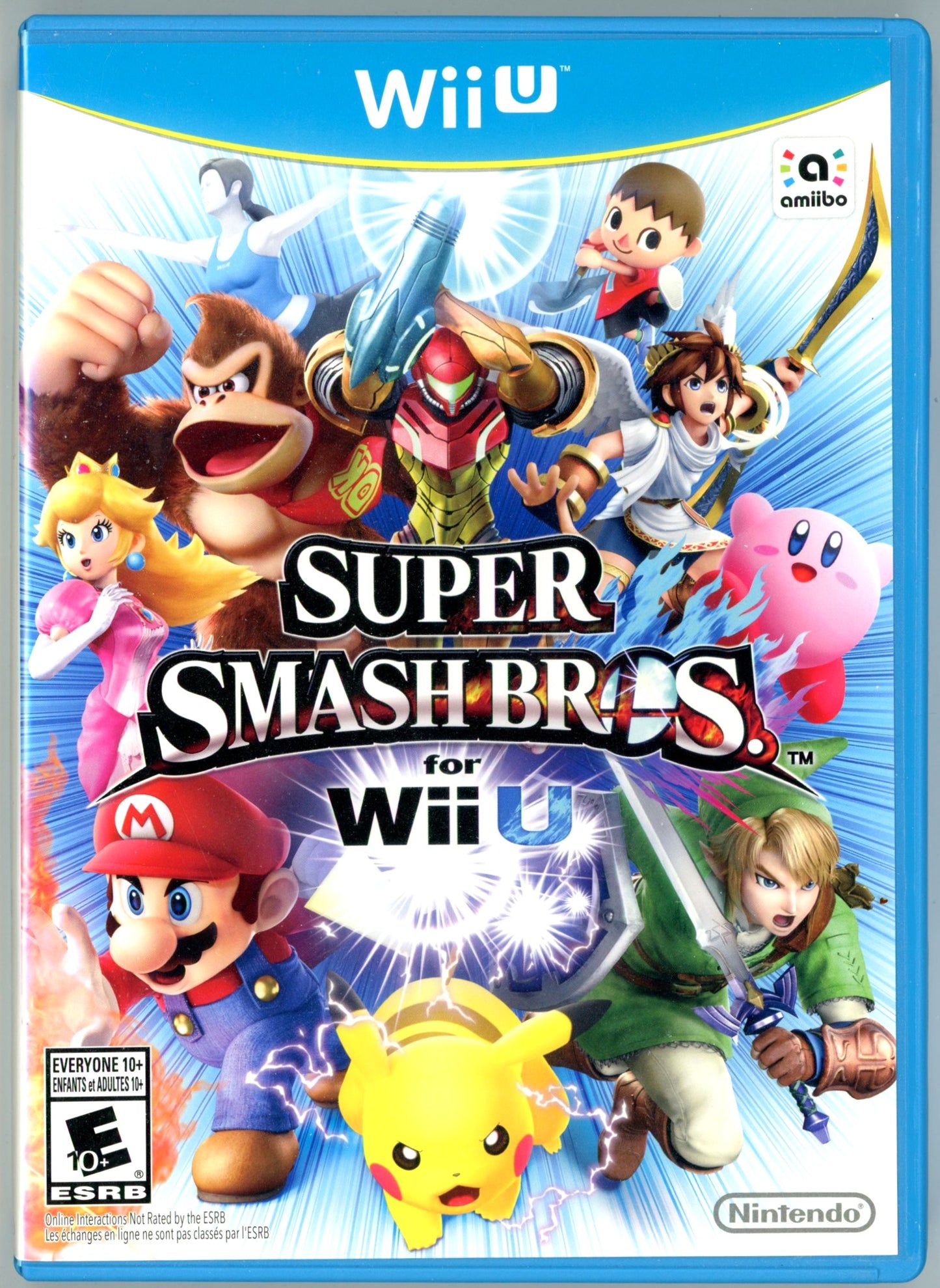 2014 Nintendo Super Smash Bros. for Wii U Video Game Disc In Box