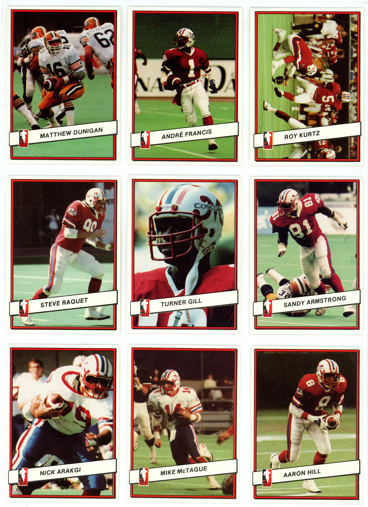 1985 JOGO CFL Football Complete Set (110 Cards) EX+/NM Condition