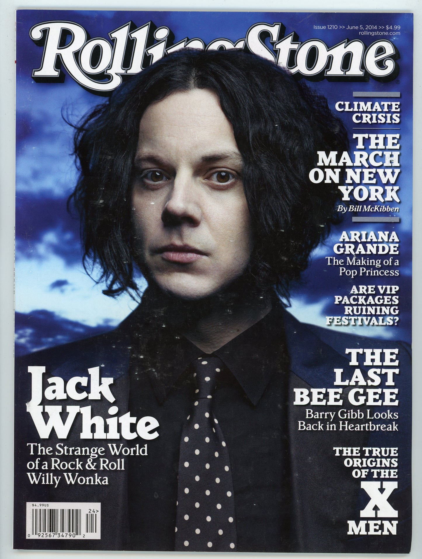 Rolling Stone Music Magazine Jack White Issue #1210 (June, 2014)