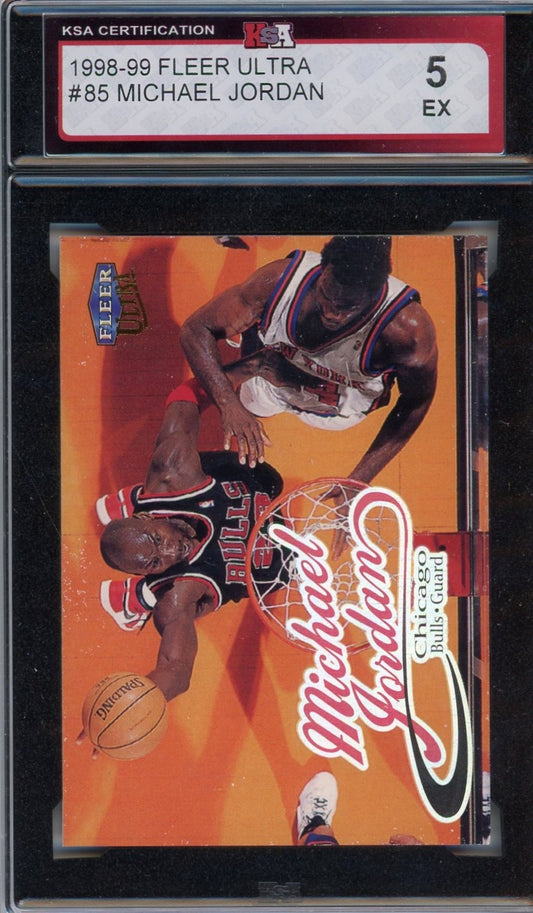 1998/99 Fleer Ultra Michael Jordan Graded Card #85 KSA 5