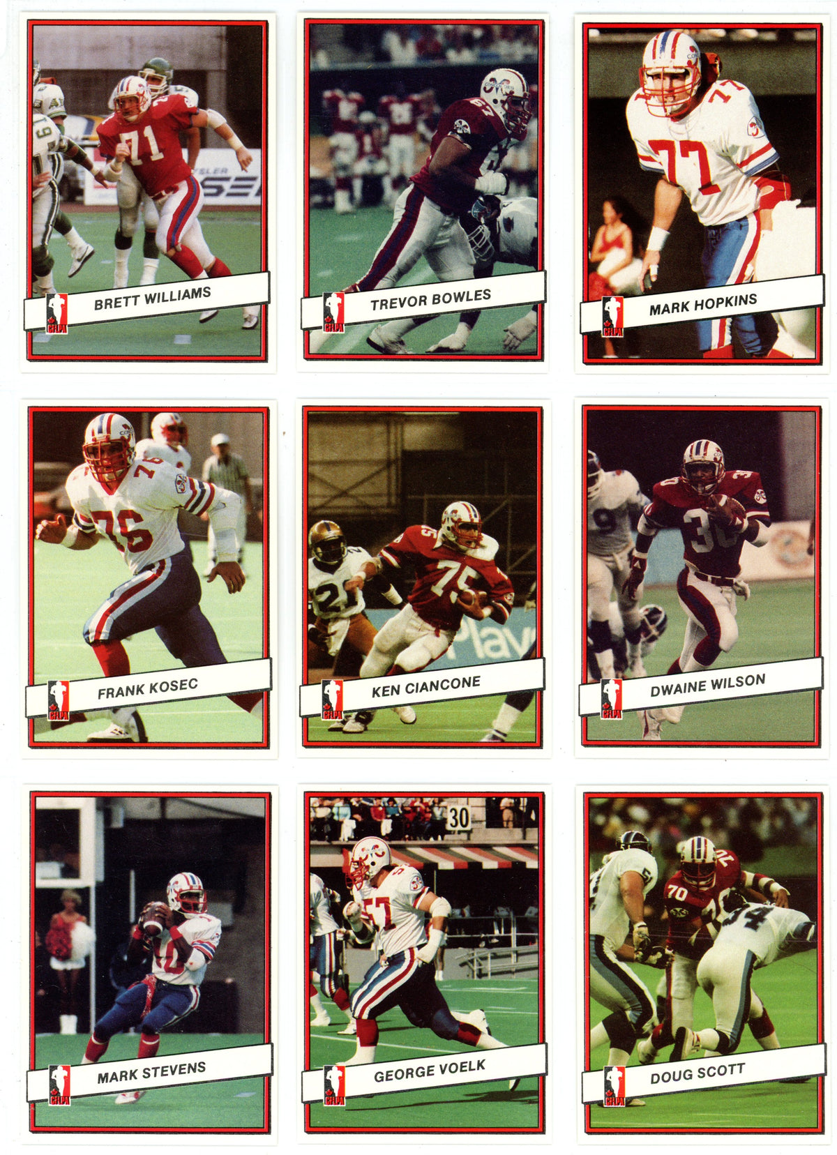 1985 JOGO CFL Football Complete Set (110 Cards) EX+/NM Condition
