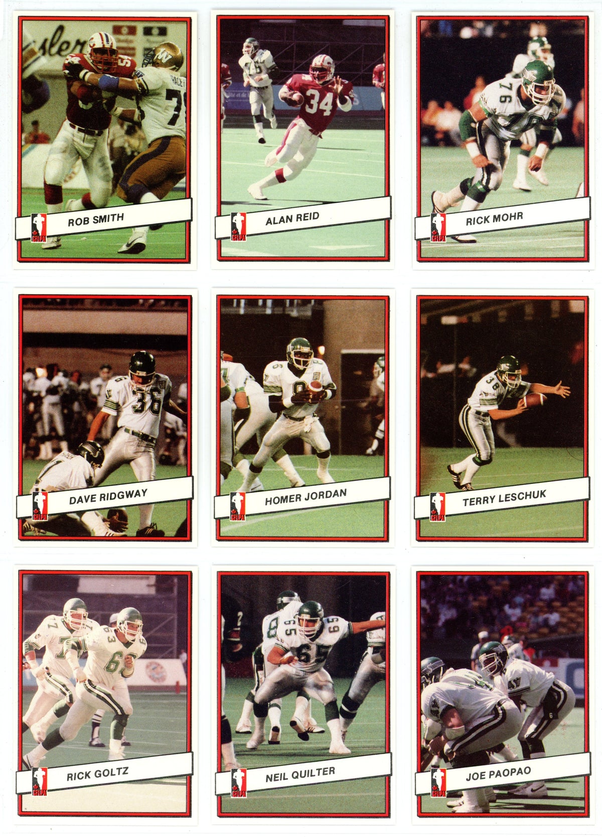 1985 JOGO CFL Football Complete Set (110 Cards) EX+/NM Condition