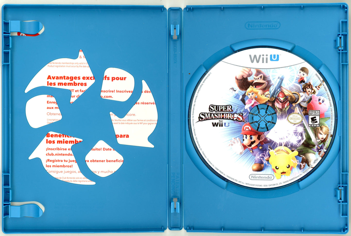2014 Nintendo Super Smash Bros. for Wii U Video Game Disc In Box