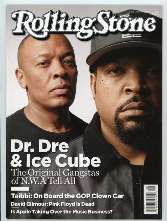 Rolling Stone Rap Music Magazine Dr. Dre & Ice Cube Issue #1242 (August, 2015)