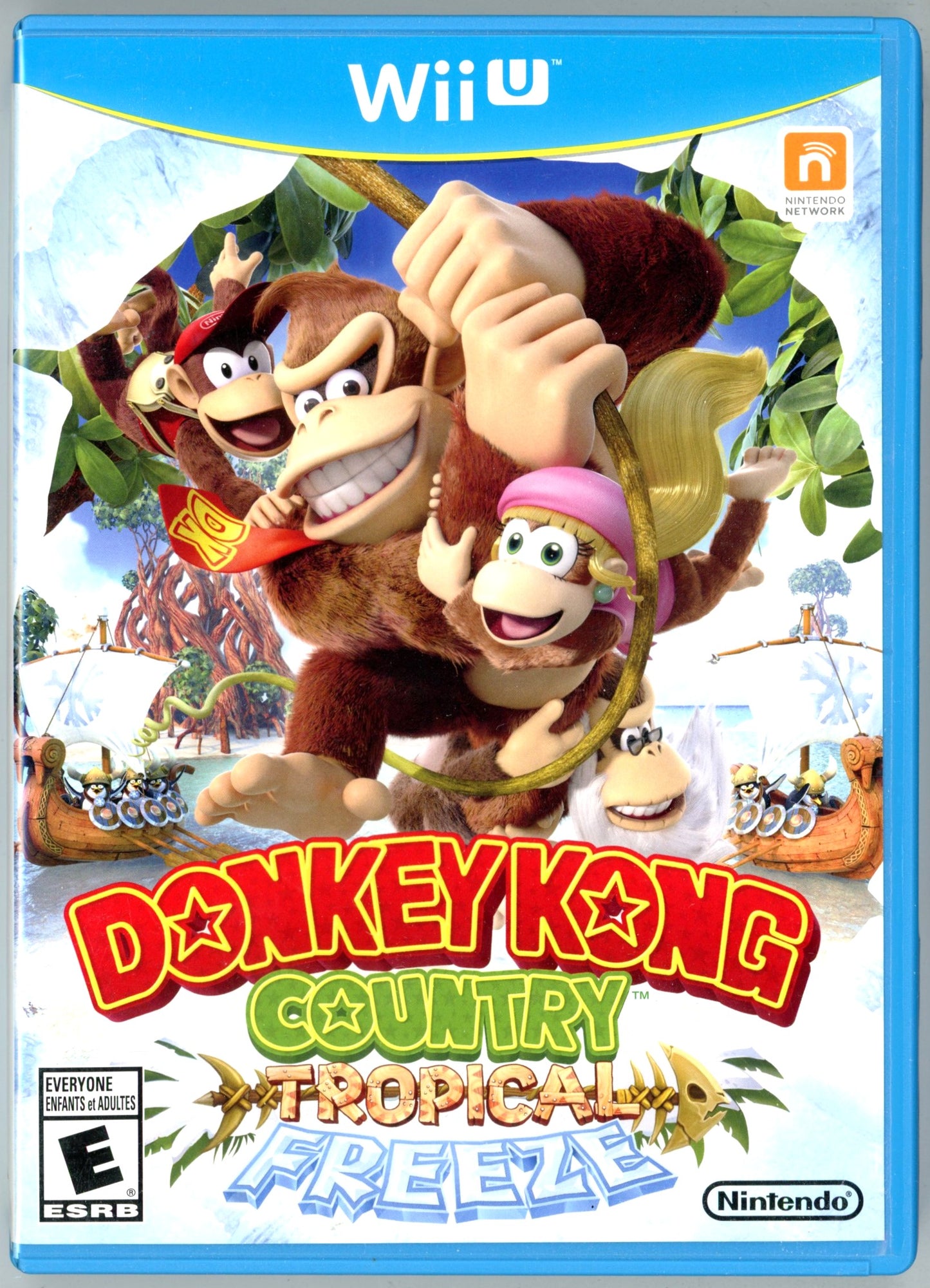 2014 Nintendo Donkey Kong Country Tropical Freeze Wii U Video Game Disc In Box