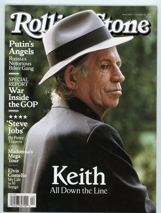 Rolling Stone Music Magazine Keith Richards Issue #1246 (October, 2015)