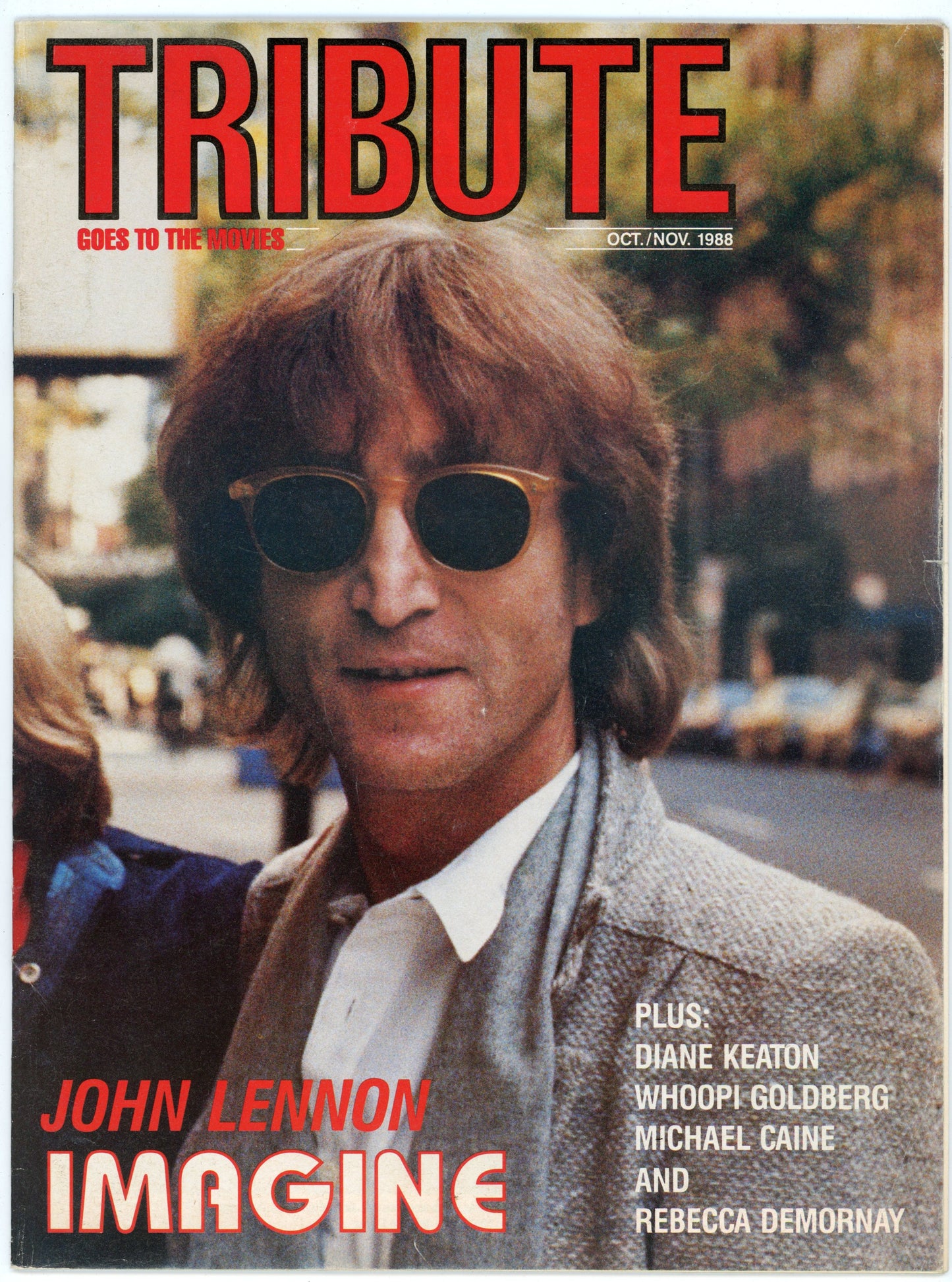 Tribute Goes to the Movies Vintage Magazine (October/November 1988) John Lennon