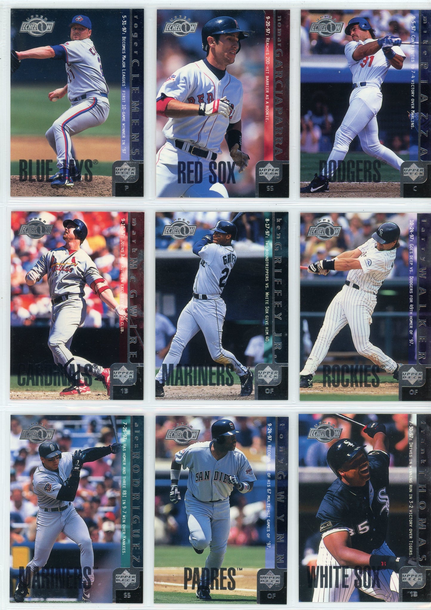 1998 Upper Deck MLB Baseball Base Set (751 Cards) + Bonus Autographed Matt Clement